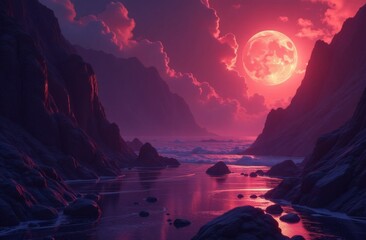 sunrise over the lake