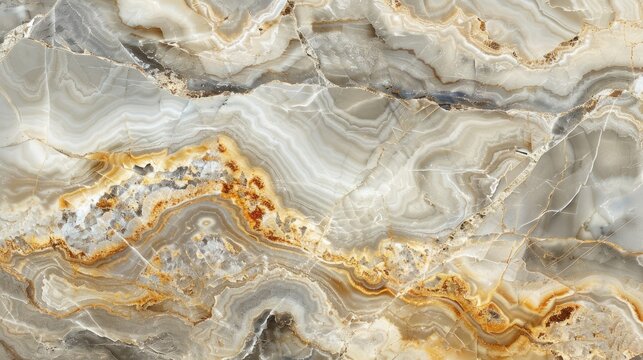 Exotic Onice Marble for Interior and Exterior Design with Natural Emperador Marble Tiles and Quartzite Structure Slice