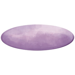smooth, oval shaped purple gemstone with watercolor effect
