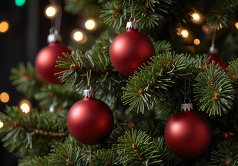 Obraz premium Christmas tree close up