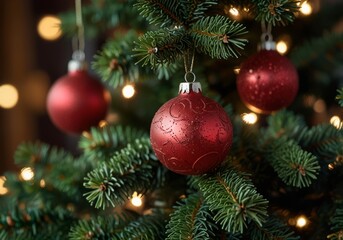 Christmas tree close up