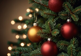 Christmas tree close up