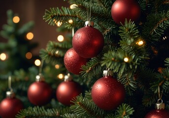 Christmas tree close up