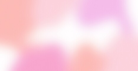 Pink, orange peach, and white gradient trendy blurred background. Chroma grainy noise colorful gradient abstract background, y2k style, light glow noise soft gradient for banner and poster.
