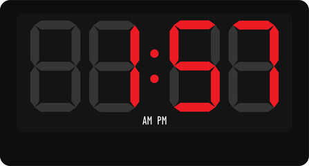 1 : 57 Digital watch