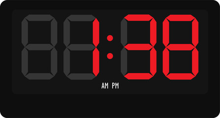 1 : 38 Digital watch