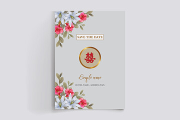 BRIDAL SHOWER FLORAL INVITATION TEMPLATE