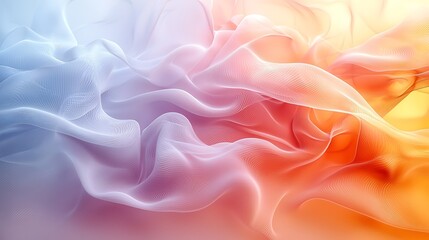 Fototapeta premium Abstract waves in calm color tones, soothing design