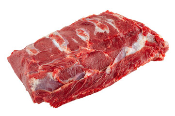 Raw beef meat on white background