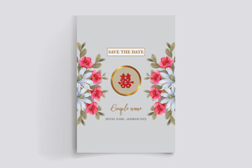 BRIDAL SHOWER FLORAL INVITATION TEMPLATE