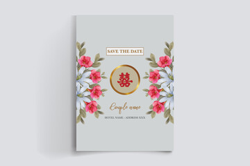 BRIDAL SHOWER FLORAL INVITATION TEMPLATE