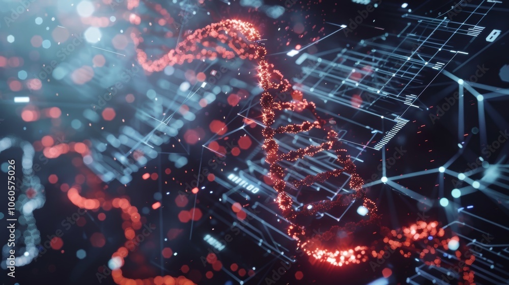 Poster advanced data analytics powered by 6g technology being used to identify potential cures for diseases