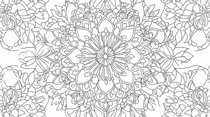 Fototapeta premium seamless floral pattern