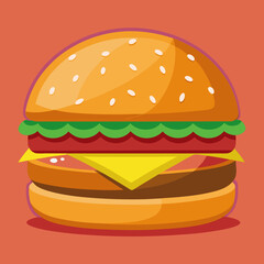 burger and fries