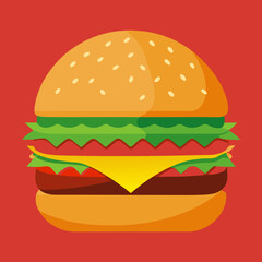 burger and fries