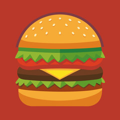 hamburger isolated