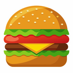 burger and fries