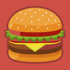 burger and fries
