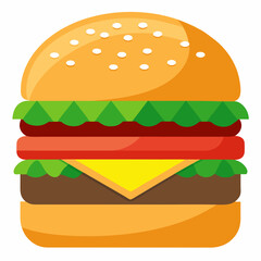 burger and fries