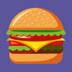 burger and fries