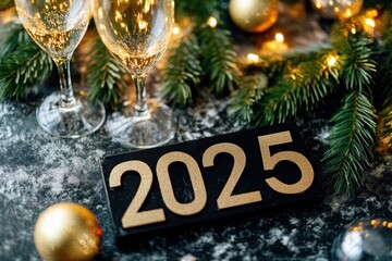 Celebrating the New Year with decorations in 2025