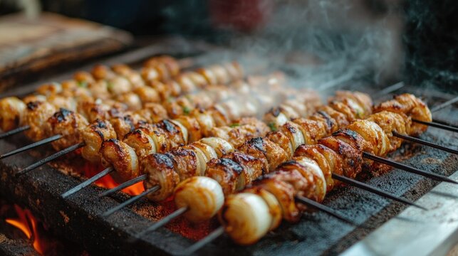 Local cuisine from the Gaziantep region, including onion kebab (also known as sogan kebabi in Turkish).
