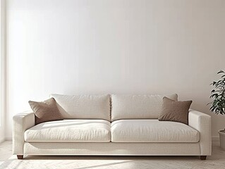 sofa and pillows