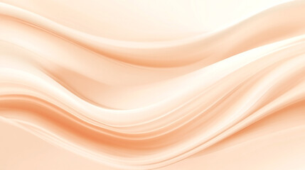 Abstract soft peach waves flowing smoothly, creating a serene and elegant minimalist background