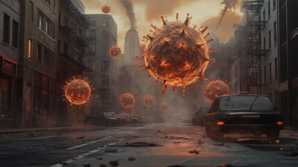 世界的なパンデミックのイメージ