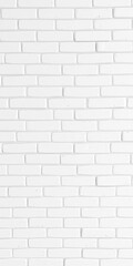 Fototapeta premium A clean white brick wall background perfect for digital design projects or presentations, clean, texture
