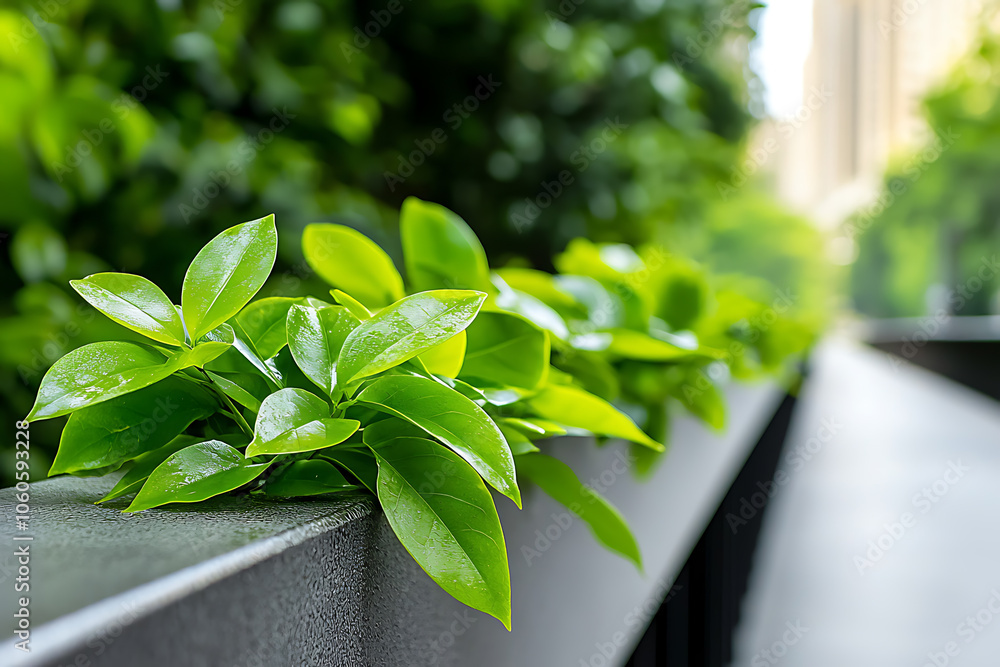 Aufkleber embracing nature a commitment to net zero climate resilience through green spaces
