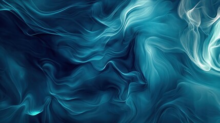 Obraz premium Abstract swirling blue and white pattern background.