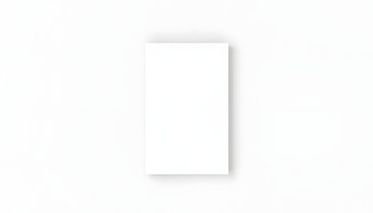 Blank Cover A4 photorealistic Realistic brochure mockup on light grey background isolated with white highlights, png