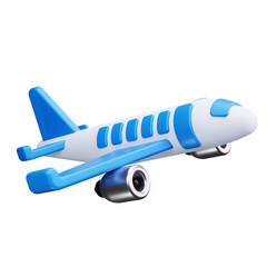 Airplane 3d Render Icons