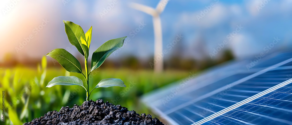 Poster harnessing renewable resources strategies for achieving net zero emissions through energy transition