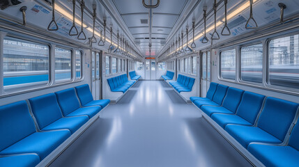 Fototapeta premium 電車の車内