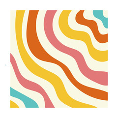 Obraz premium Retro Groovy Pattern