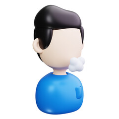 Respiratory Issues 3d Render Icons