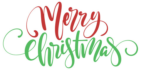 merry christmas lettering vector eps