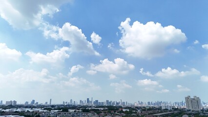 blue sky and clouds