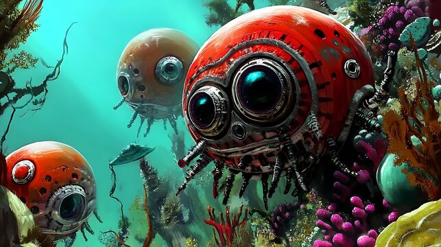 Underwater Robots Exploring the Depths of the Ocean