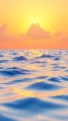 Fototapeta premium sunset reflection on the tranquil sea