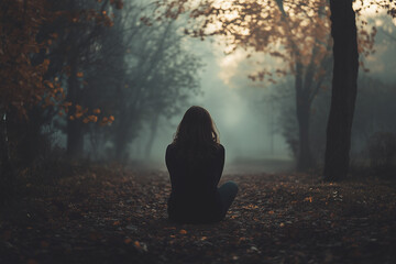 A person in loneliness generate dby AI