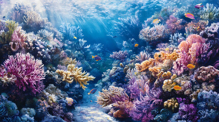 Naklejka premium coral reef