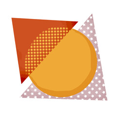 Ilustração vetorial design fundo papel carta circulo bola estilo moderno