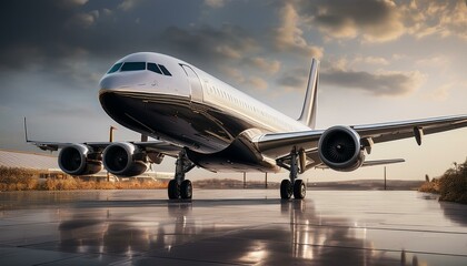 Naklejka premium big airplane
