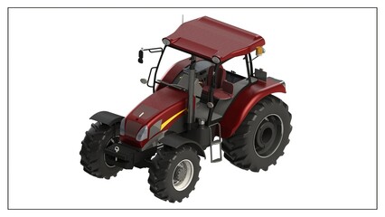 3D Project of a Tractor for Efficient Agricultural Operations.