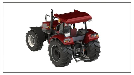 3D Project of a Tractor for Efficient Agricultural Operations.