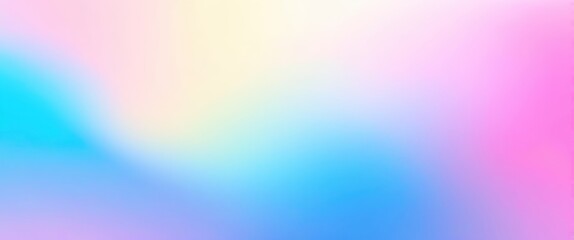 Fototapeta premium Pastel gradient background, soft color transition, dreamy atmosphere, ethereal sky, cotton candy colors, delicate hues, tranquil mood, abstract cloudscape, gentle blending, serene horizon, minimalist 