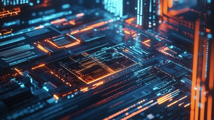 Worldwide Technology Network Featuring a Futuristic Digital Interface that Maps Global Interconnections and Ensures Smooth Integration of Devices and Data